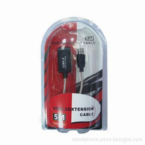 USB 2.0 active USB extension cable, 5m cable length